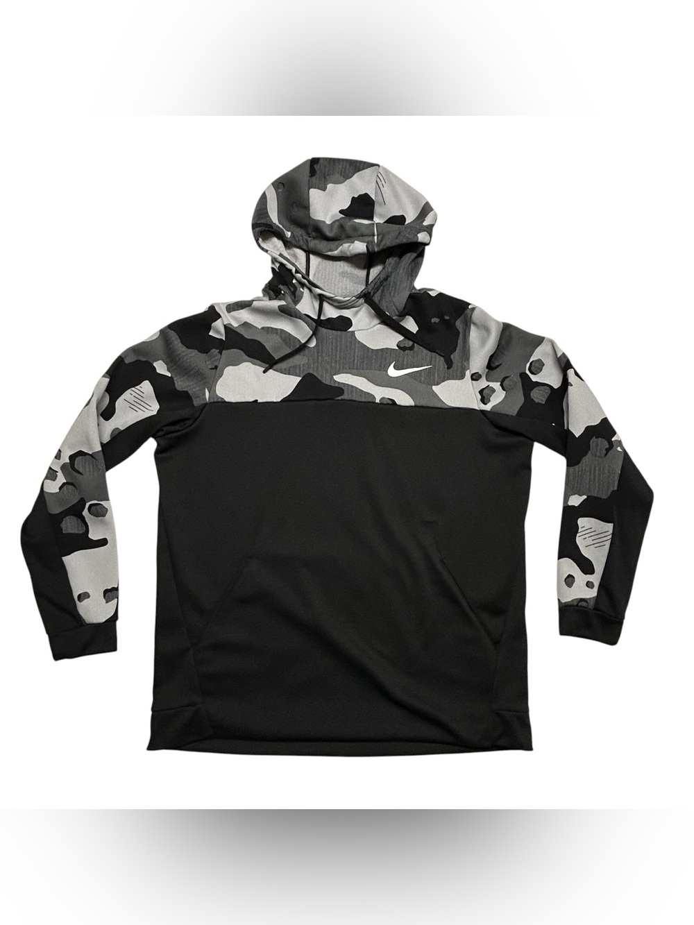 Nike Dri Fit Mens Size XL  Hoodie Camo Sweatshirt Golf Gym Running Activewear